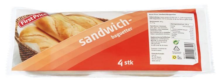 Sandwichbaguette fin 4x75gr 20 pk First Price(x)