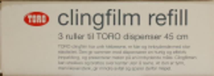 Clingfilm 45cm x 300 m 3stk refill Toro