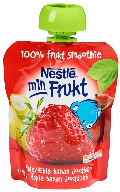 Min Frukt Smoothie jordbær 6mnd 14x90gr Nestle