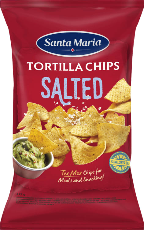 Tortilla chips salt 12x475gr Santa Maria(x)
