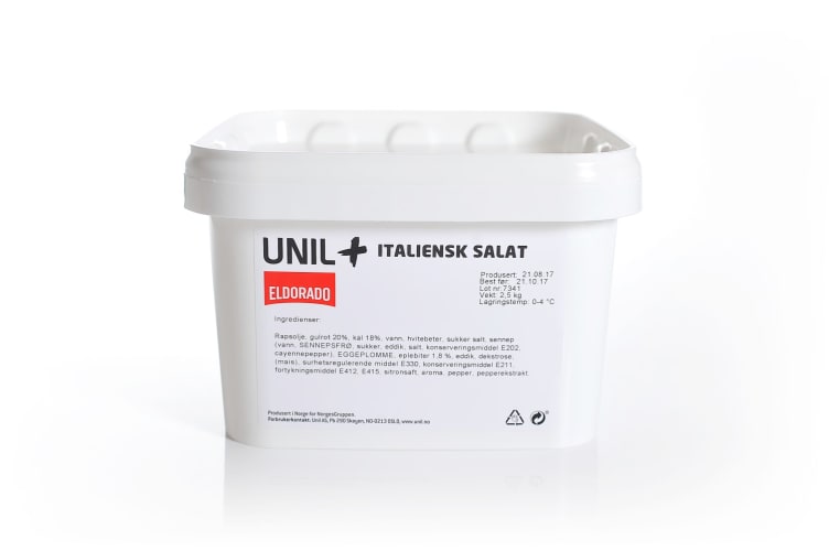Italiensk salat u/kjøtt 2.5 kg Unil(x)