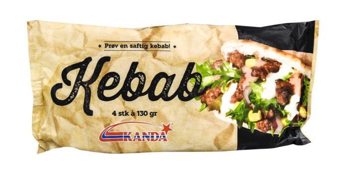 Kebab porsjon 55x130g Kanda