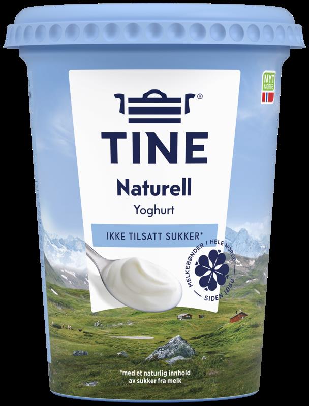 Tine yoghurt naturell 6x500gr(x)