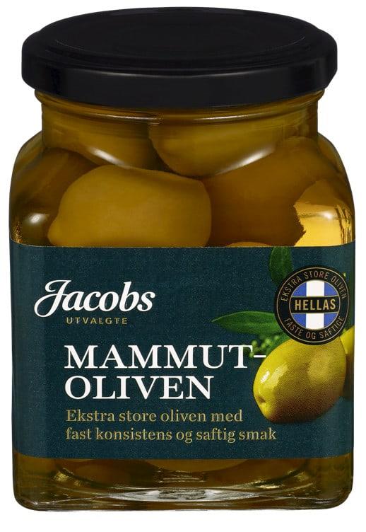Oliven mamut grønne 8x300gr Jacobs(x)