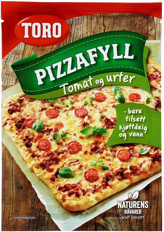 Pizzafyll tomta&urter 22x58gr Toro(x)