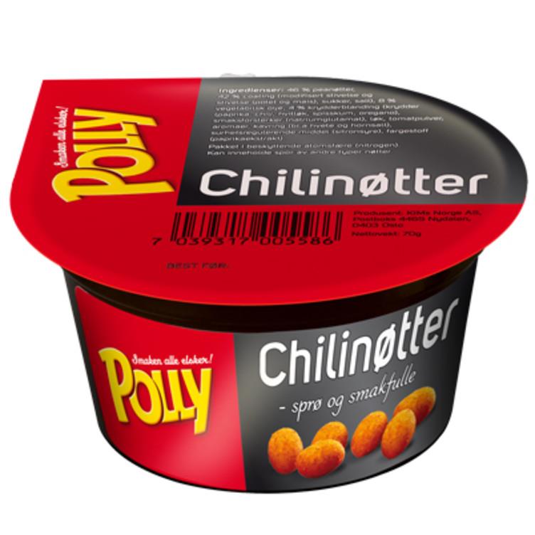 Chilinøtter 32x70g Polly