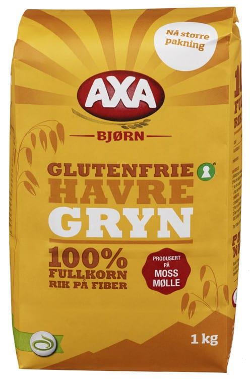 Havregryn glutenfri 12x1 kg Axa