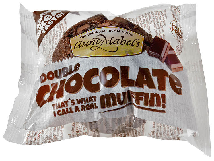 Muffins chocolate double Aunt Mable 16x100g single pk