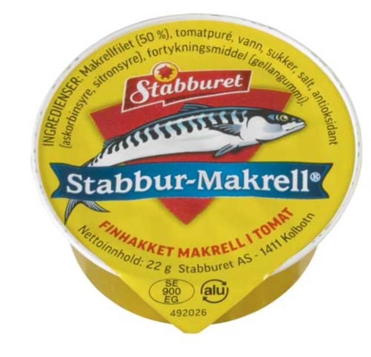 Makrell i tomat kuvert 70x22gr Stabburet