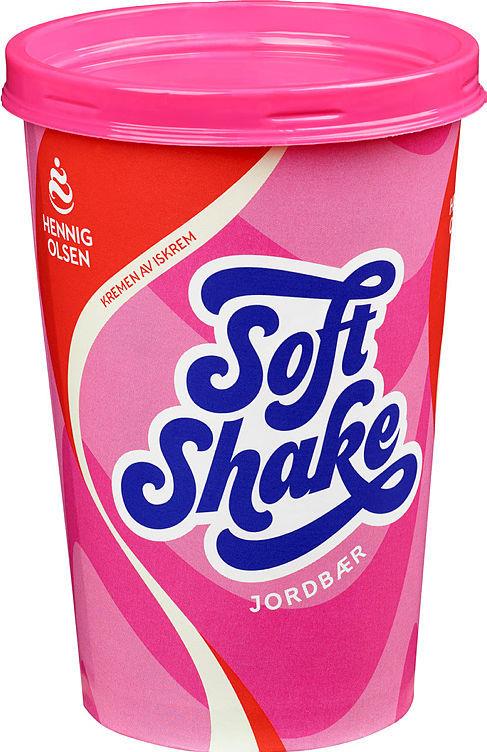 Soft shake Jordbær 8x250ml Hennig Olsen(x)