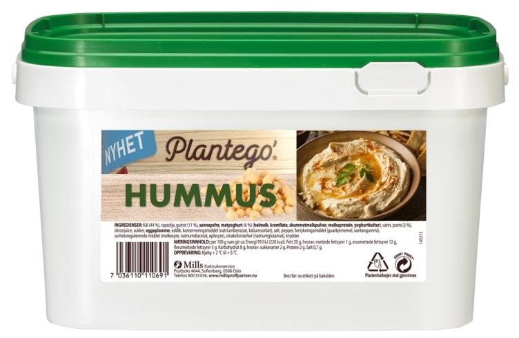 Hummus Paprika 2,5kg Plantego Mills(x)