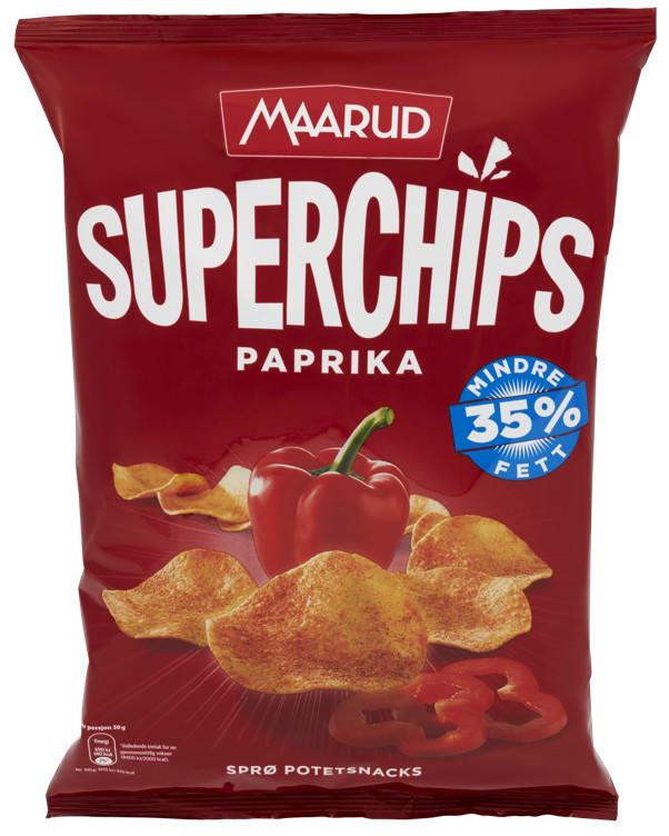 Superchips paprika 15x140g Maarud(x)