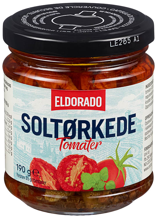 Tomater soltørket 6x200gr Eldorado