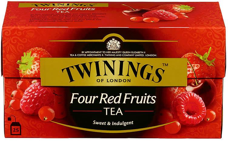 Fire røde frukter 12x25 pos Twinings(x)