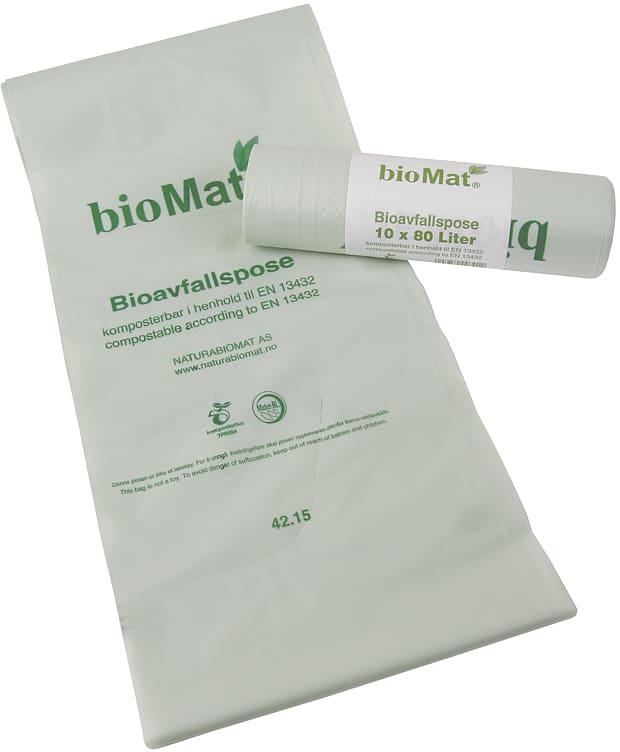 Avfallssekk Bio kompb. 10x10 80L(x)
