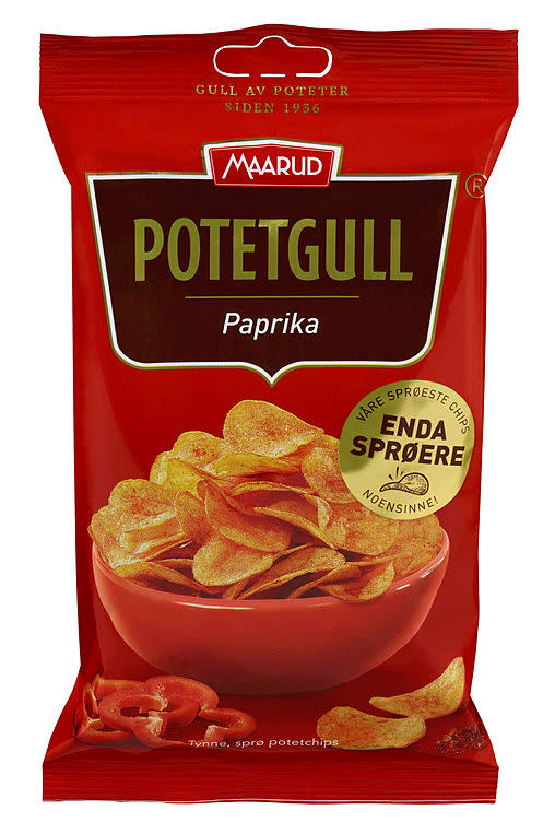 Potetgull Paprika 20x40g Maarud