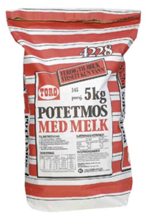 Potetmos m/melk 5 kg Toro