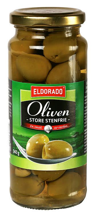 Oliven grønne u /sten 340 gr gl