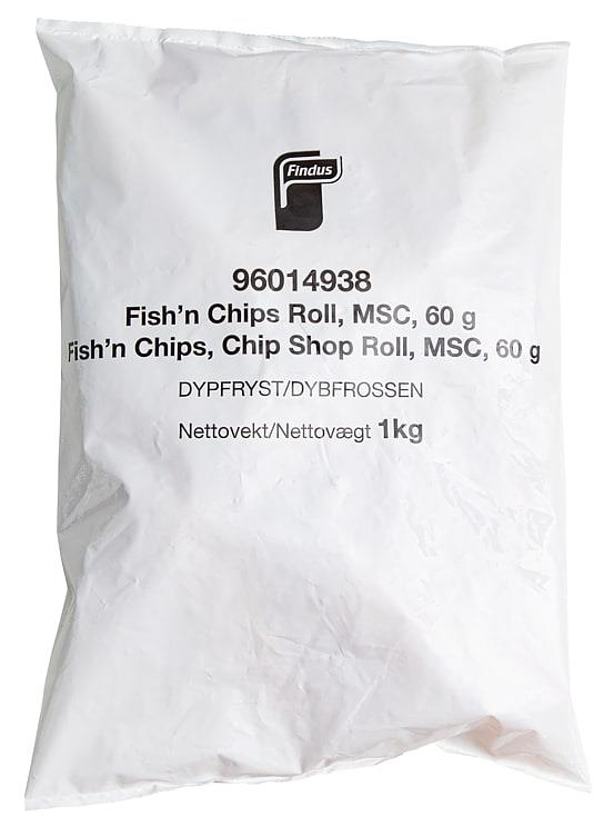 Fishnchips Roll 60 g 7 kg (1kg pose) Findus(x)