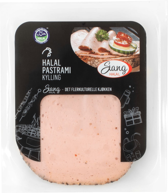 Pastrami kylling Halal 10x100gr Stang(x)