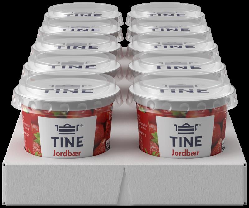 Tine Yoghurt Jordbær 10x180gr(x)
