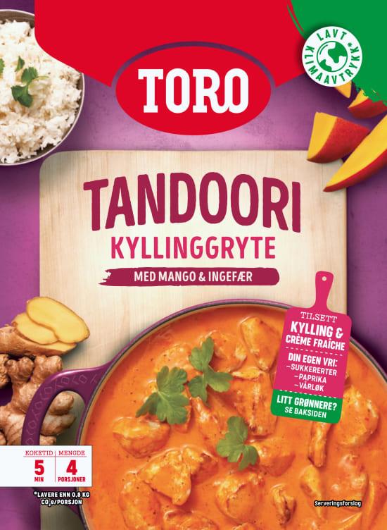 Kyllinggryte Tandoori 17x80gr Toro(x)