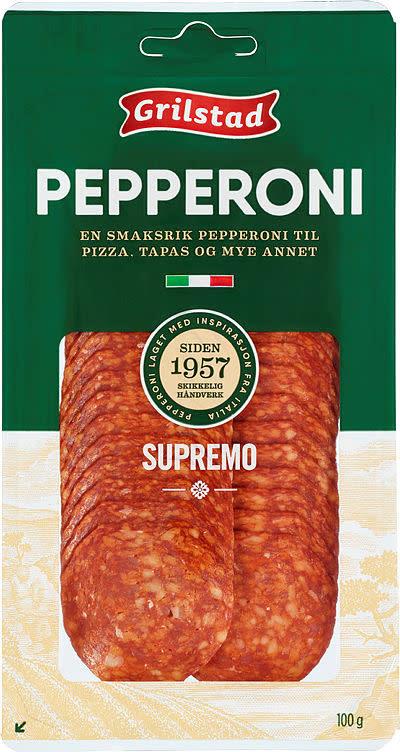 Pepperoni skåret 14x100gr Grilstad(x)