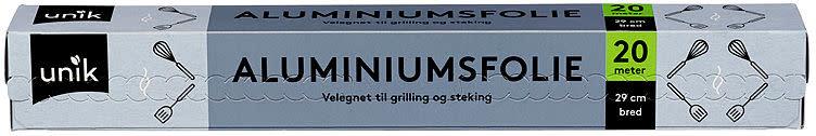 Aluminiumsfolie 29cmx20mtr 24 ruller***