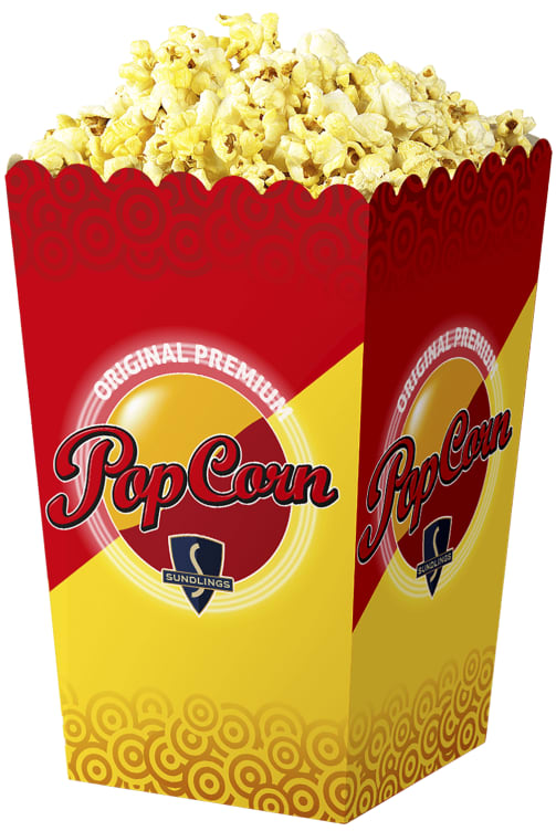 Popcornbeger medium 250 stk(x)