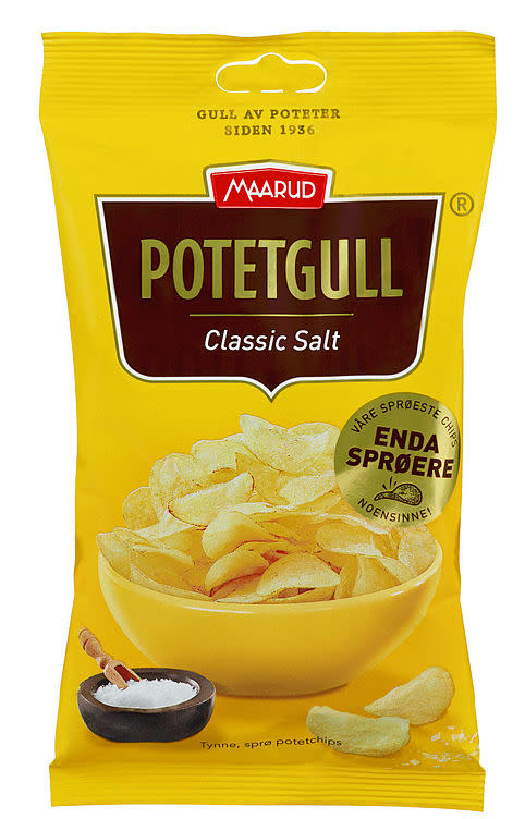 Potetgull salt 20x40g Maarud