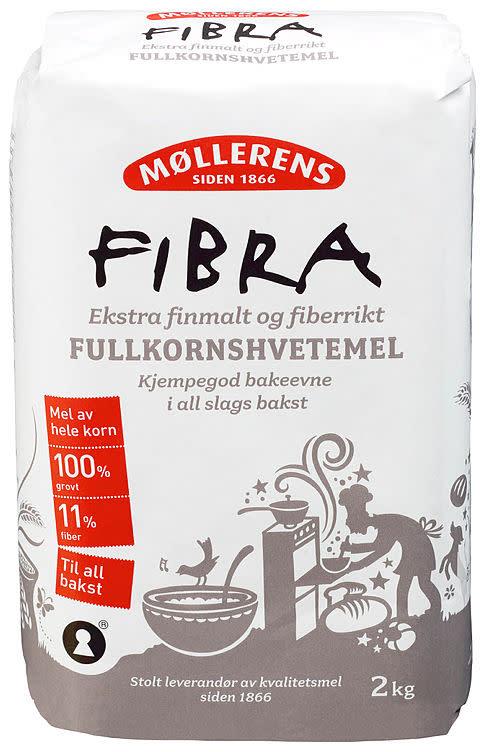 Fibra Fullkornshvetemel 4x2kg(x) Møllerens